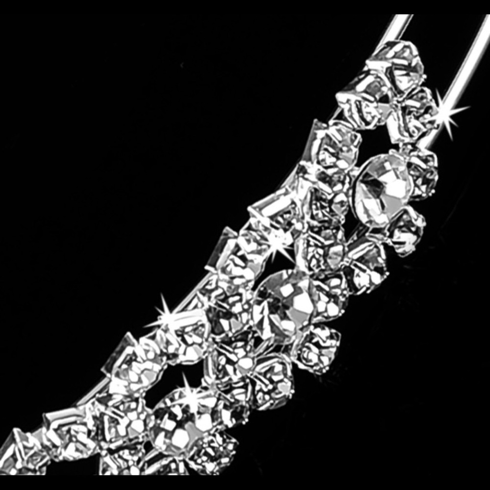 Crystal headband bride bridesmaid prom homecoming - Picture 3 of 4